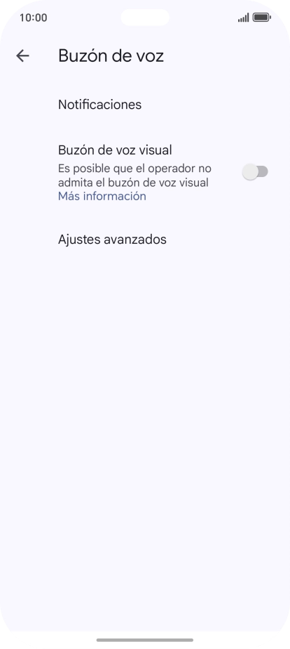 Pulsa Ajustes avanzados.