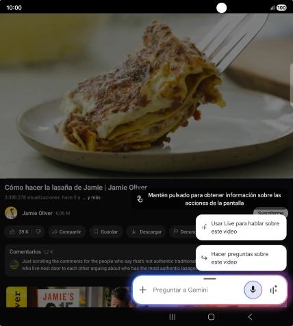 Pulsa Hacer preguntas sobre este vídeo.