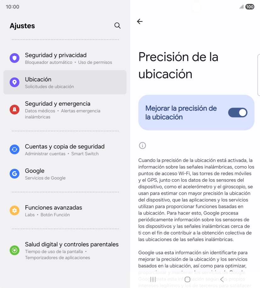 Si pulsas el indicador junto a 