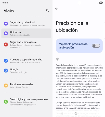 Si pulsas el indicador junto a 