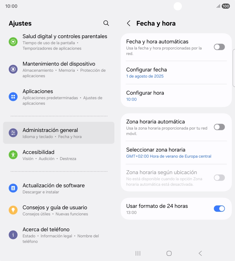 Pulsa el indicador junto a 