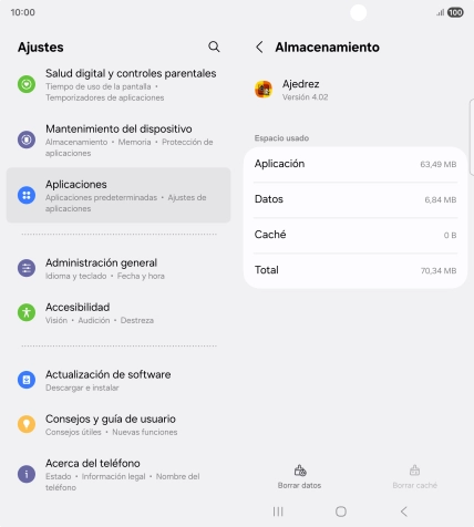 Pulsa la tecla de inicio para terminar y regresar a la pantalla de inicio.