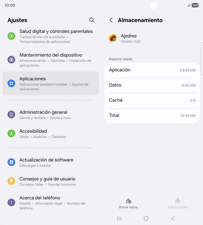 Pulsa la tecla de inicio para terminar y regresar a la pantalla de inicio.