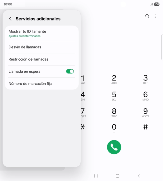 Pulsa Desvío de llamadas.