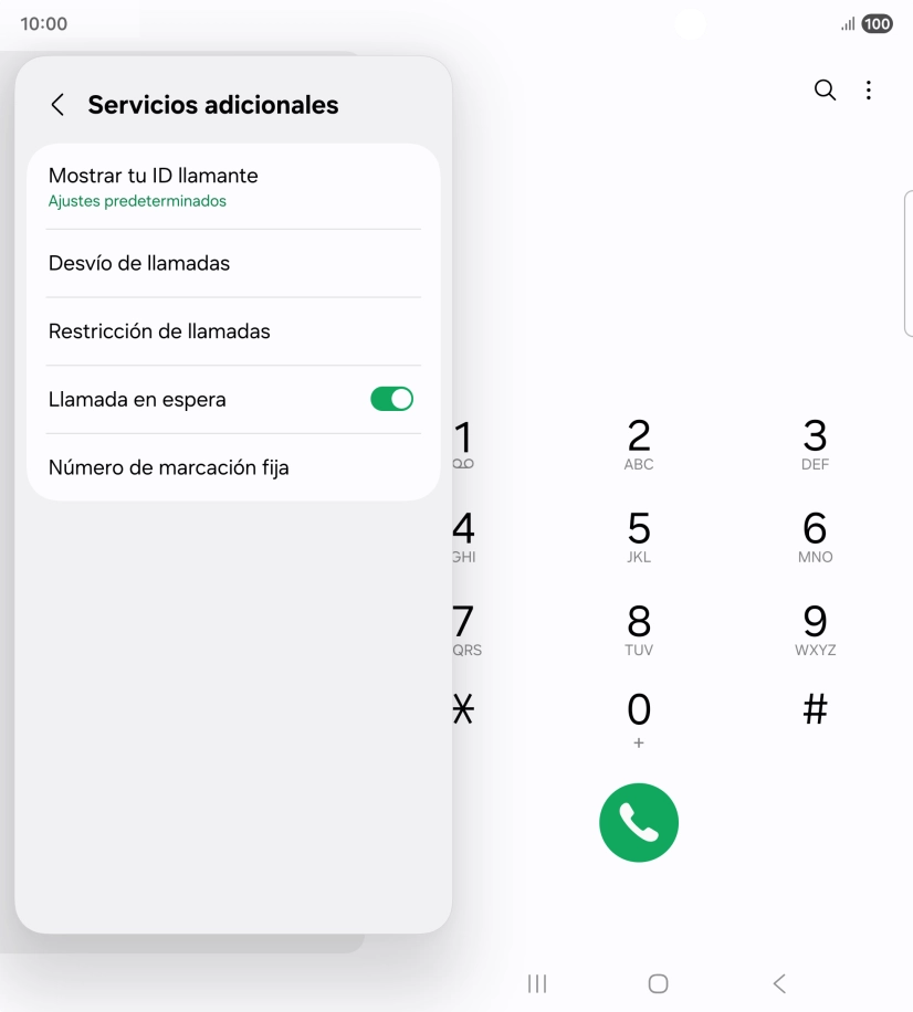 Pulsa Desvío de llamadas.