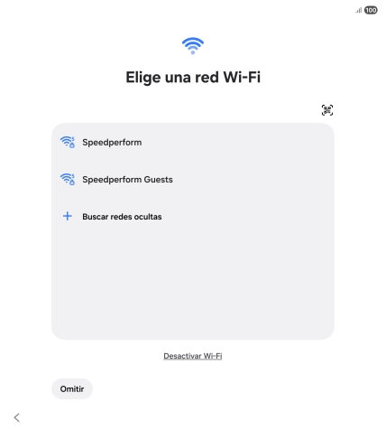 Pulsa la red wifi deseada.