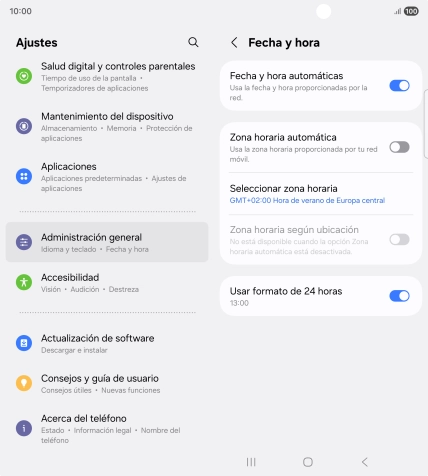 Pulsa el indicador junto a 