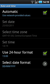 When the box next to the menu item is ticked (V), the function is activated.