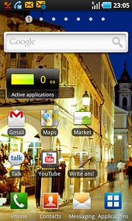 The text/picture message icon indicates that you have received a new text or picture message.Further information:Read text messagesRead picture messages