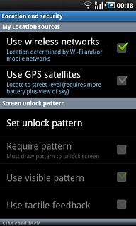 Press Use GPS satellites to activate or deactivate the function.