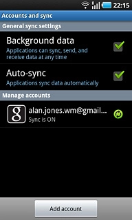 Press Add account.