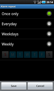 If you select Weekly: