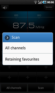 Press All channels or Retaining favourites.