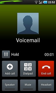 Press End call to end the call.