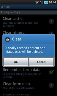 Press OK to confirm.