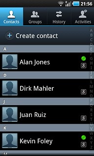 Press Create contact.