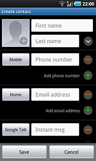 Press First name and key in the required first name.