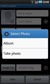 To take a new picture:Press Take photo.