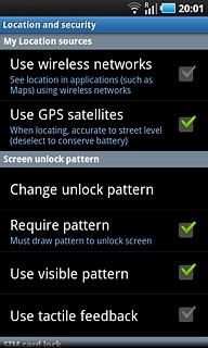 Press Change unlock pattern.