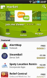 To search by category:Press Apps or Games.Go to the required category.