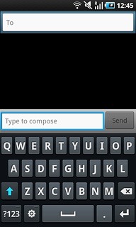 To key in numbers or symbols:Press ?123.