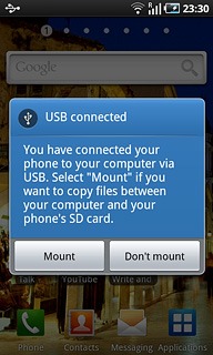 Press Mount.