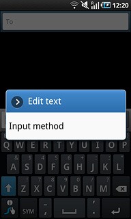 Press Input method.