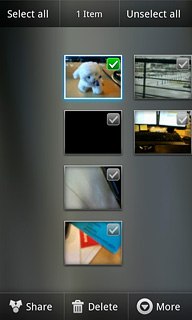 Go to the required folder.Press the required picture.