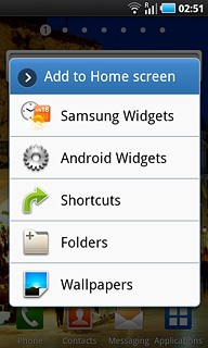 Press the required shortcut.Follow the instructions on the display to add the selected shortcut.