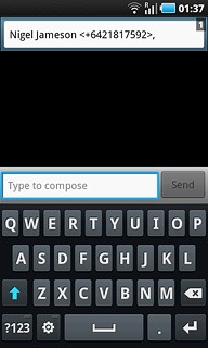 Press Type to compose.Write the text for your picture message.