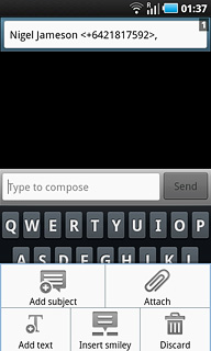 Press Attach.Choose one of the following options:Insert picture, go to 4a.Insert video clip, go to 4b.Insert audio file, go to 4c.