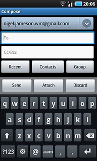Press To.Key in the first letters of the required contact.Matching contacts are displayed.