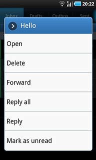 Press Forward.Key in the first letters of the required contact.Matching contacts are displayed.