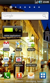 The battery charging icon indicates that the battery is charging.Further information: Charge the battery