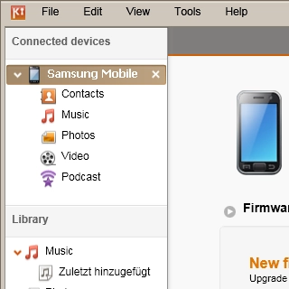 To start the update manually:Select your phone on the list of connected devices.