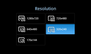 Press the required resolution.