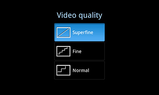 Press Superfine, Fine or Normal.