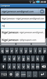 Press the required contact.