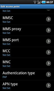 Press Authentication type.