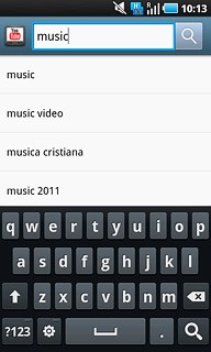 Key in the required search word and press the search icon.