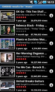 Press the required video clip.