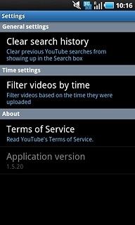 Press Clear search history.