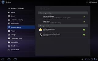 Press the home icon to return to standby mode.