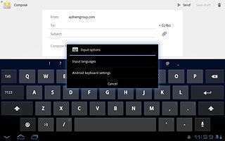 Press Input languages.