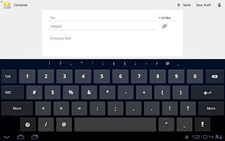 If required, press More to see more symbols.