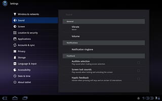 Press the home icon to return to standby mode.