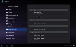 Press the home icon to return to standby mode.