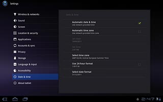 If you deactivate the function:Press Select time zone.