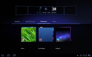 Press and hold anywhere on the display.Press Wallpaper.