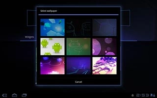 Press the required background image.